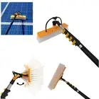 6M Water Fed Pole Kit Telescopic Squeegee Solar Panel Roof Window Cleaning Brush