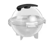 Small Ice Ball Mold Food Grade PP Easy Demould DIY Compact Ice Cube Tray for Kitchen-Black