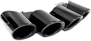 1 Pair/Lot Car Exhaust Tip Compatible For Porsche Macan 2.0t 2018-2024 Quad Muffler Tip Exhaust System Nozzle Black(GGTS Black)