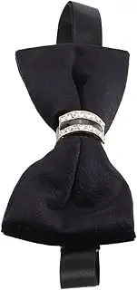 [BESTYASH] Men's Bow Tie Ties Mens Dress Tie Black Tie Black Bowtie Men Party Accessory Bow Tie Men Formal Event Accessory Formal Bow Tie Men Fashion Accessory Velvet Cloth