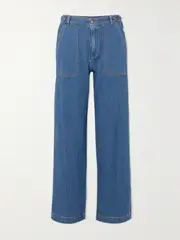 [SEE BY CHLOÉ] SEE BY CHLOÉ - High-rise Wide-leg Jeans - Blue - FR 40 FR 40 Blue