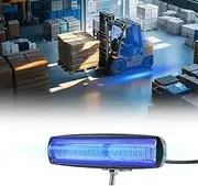 15 LED Forklift Safety Light Blue 30W Ultra Bright Linear Warning Light with Wide Voltage Compatibility, Easy Installation, and Enhanced Heat Dissipation for Forklifts, Trucks