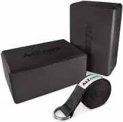 A2ZCare Yoga Blocks Set of 2 and Yoga Strap Set with D-Ring