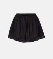 [Ulla Johnson] Ulla Johnson Isla cotton shorts AU 16 black