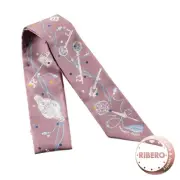 [Unused]HERMES Les Cles a Pois 063871S 01 Twilly 2022SS Scarf Brown Multicolor [