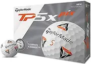 [TaylorMade] TP5 Golf Balls, White (One Dozen)