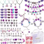 162 Pcs Charm Bracelets Kit, Necomi Jewellery Making Kit with Beads