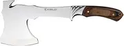 Survival Axe Camper EL29001 Sports Axe, 6.7 inch (17 cm) Stainless Steel Blade, Total 11.6 inch. (29cm), with Leather Sheath, Camping Tool for Fishing, Hiking, Sport Activity.