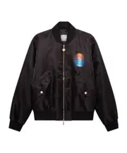 Casablanca Organza Gradient Bomber Jacket M black