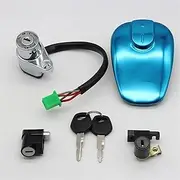 Ignition Key Switches for Suzuki GZ125HS GZ 125cc 4 Wires Motorcycle Ignition Switch Lock Key Fuel Gas Cap Tank Cover Lock Ignition Barrel Key Switch