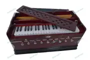 Solid Harmonium 9 Stopper Chudidaar Bellow 42 Key Two Reed Bass-Male 3.5 Octave