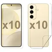 10 Set Tempered Glass Screen Protector for Samsung Galaxy S24 Front and Back Film Bulk