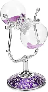 Mipcase U-Shaped Rotating Sandglass Timer Decorative Home Office Desk Decor 15 Min Housewarming