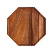 SOGA 20cm Octagon Wooden Acacia Board