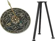 MEDIEVAL CRAFT Brass Rosette Sundial with Stand