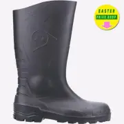 Dunlop Devon Unisex Working Outdoor Safety Wellington Boots Black