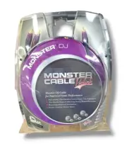 MONSTER DJ Prolink Interconnect cable RCA TO RCA 6FT