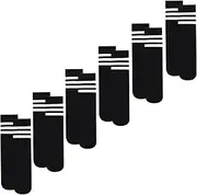 [Dingcooler] Kids Soccer Socks 6 Pairs, Toddler Knee High Stripes School Tube Athletic Socks for 3-6 Years Old Boys Girls…