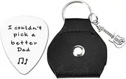 [YALLNASL] Fathers Day Presents for Grandpa Papa Dad Guitar Pick Gift Keychain for Musician Birthday Gifts for Music Lovers Keychains
