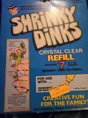 Vintage Shrinky Dinks Crystal Clear Refill #4000