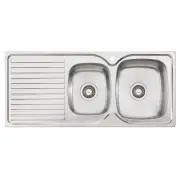 OLIVERI 1 3/4 DBL BOWL SINK RH EE12