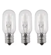 Three Bulbs 25T8N Clear 25 Watt 130 Volt E17 Intermediate Base 25W Microwave