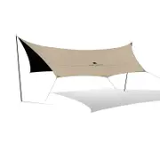 MOBI GARDEN Firmament 530 Tarp, Brown / Oxford fabric