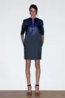 $2995 NWT CELINE PHOEBE PHILO BLACK WOOL SILK TUXEDO DRESS FR 40 2 4 6