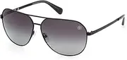 [Timberland] POLARIZED NAVIGATOR FULL RIM MEN'S SUNGLASSES, Black, 65, matte black, 65