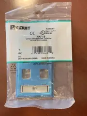 NEW PANDUIT NETKEY 4-Port STAINLESS FACE PLATE WALLPLATE w LABLES, SEALED 9 Ct.