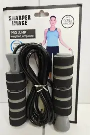 Sharper Image Jump Rope, Weighted, Adjustable 0.25lb Handles