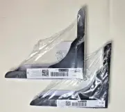 IKEA RAMSHULT SET of 2 Wall Brackets for Shelf, Black NEW NIP