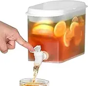 Drink Dispenser, Beverage Dispenser, 3.5L Beverage Dispenser BPA-Free Plastic Water Dispenser with Tap Large Capacity Fridge Juice Jug Summer Essential for Fridge,Parties and Daily Use