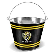 Richmond Tigers AFL Galvanised Tin Ice Bucket with Handle