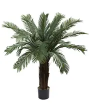 Nearly Natural 4ft Indoor/Outdoor UV-Resistant Cycas Tree