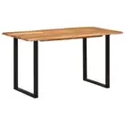 Solid Wood Dining Table Industrial Modern Timber Kitchen Cafe Desk Rectangle