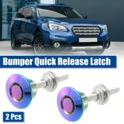 2 Pcs Assorted Color Bumper Release Lock Latch Hood Lock Push Button Bonnet