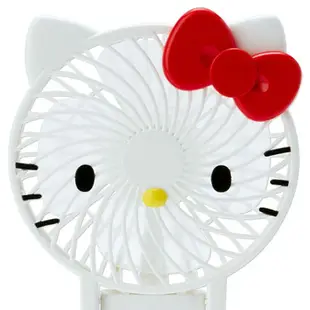 小禮堂 Hello Kitty 手持電風扇 隨身風扇 USB電風扇 桌扇 (紅白 大臉)