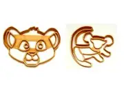 SIMBA CUB DETAILED FACE AND CAVE PAINTING FROM THE LION COOKIE CUTTER USA PR1332