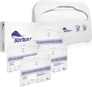 Half-Fold Toilet Seat Cover and ABS Plastic Dispenser Set - 400 CT XL...