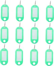 MINAOLULUS 30pcs Number Mark Label White Simple Key Chain Key Tag Label Keychain Tag Keychain Green