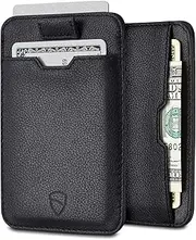 [Vaultskin] Chelsea Mens RFID Blocking Slim Leather Card Wallet - Minimalist Front Pocket Cardholder