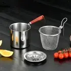 Deep Fry Pan with Handle Deep Fryers Frying Pot for Restaurant Kitchen Fries