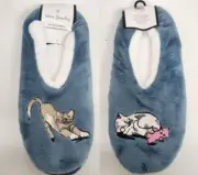 Vera Bradley CATS MEOW SOFT SLIPPERS FLEECE Medium Size 7/8 (New & Sealed)