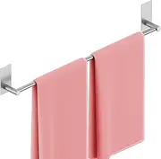 KES Self Adhesive Towel Bar, No Drill Towel Bar 60CM for Bathroom Sticky Towel Holder SUS304 Stainless Steel Rustproof Brushed Finish, A7000S60B-2