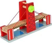 Kisangel 1 Set DIY Wooden Train Track with Compatible Model for Creative Play Present for Ages and Up Stimulates Logical Thinking and Imagination