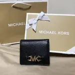 MICHAEL KORS 黑色短夾 現貨1個 全新未使用 台灣專櫃購入