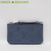 Louis Vuitton Pochette Cle Coin Purse Monogram Empreinte Navy Blue M80900 N Rank