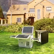 Generator battery box with inverter and solar panels