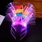 Glowing Headband Bright Color Dressing Up Cosplay Glowing Light Hair Hoop Party
